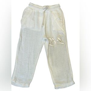 Boys Lie Cream Waffle Knit Lounge Pants Relaxed It Girl Streetwear Women XS